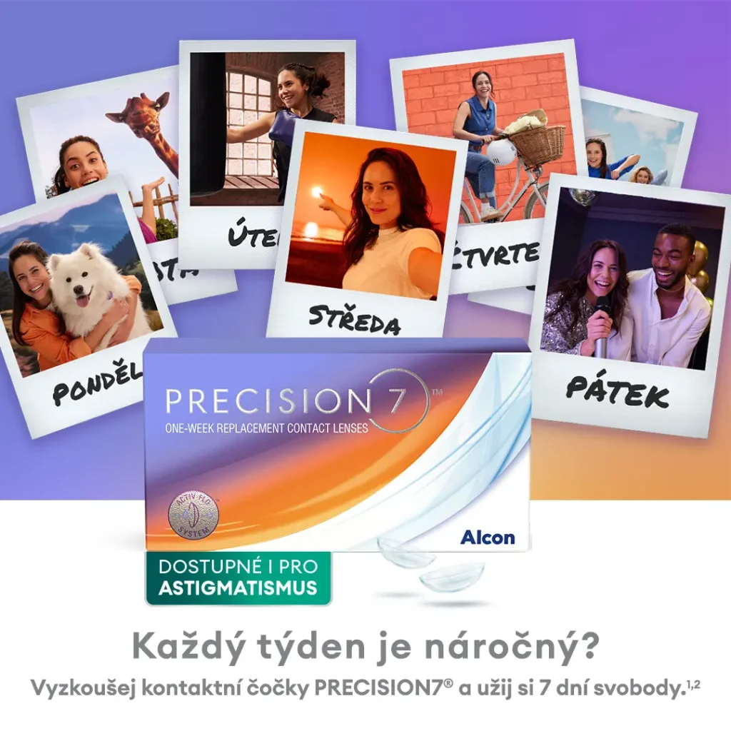 Alcon Precision7: nové týdenní kontaktní čočky | Optika Brno týdenní kontaktní čočky
